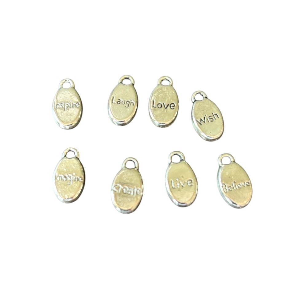 Pewter Word‎ Charms (Set of 8) NWT